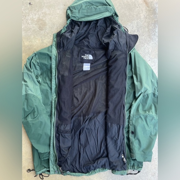 Vintage North Face 90s Goretex Mountain Light Jacket Green Mens XXL - Picture 3 of 13